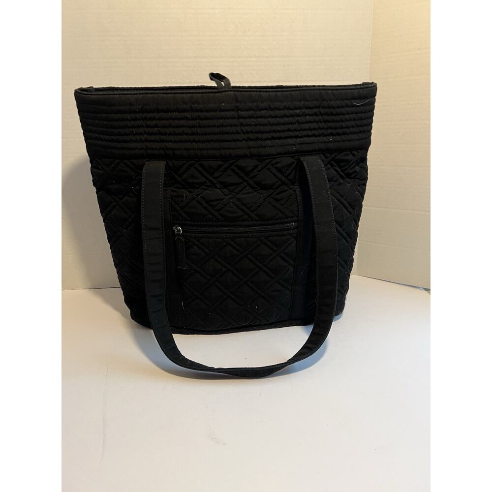 Vera Bradley Classic Black Quilted Tote Bag Large